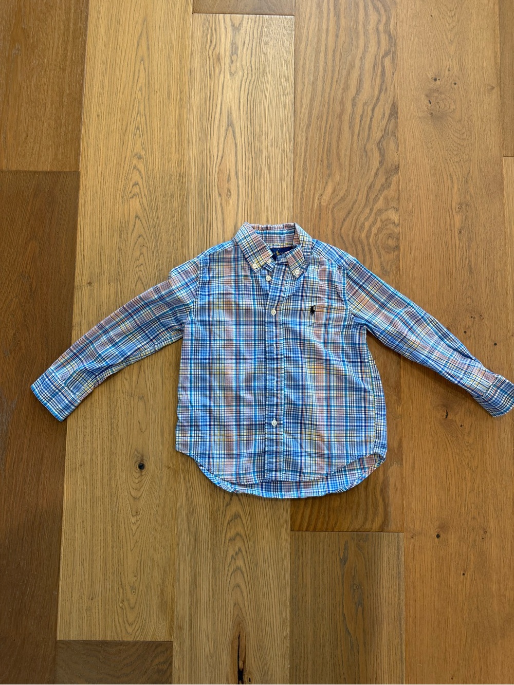 Plaid Ralph Lauren toddler boys button down shirt